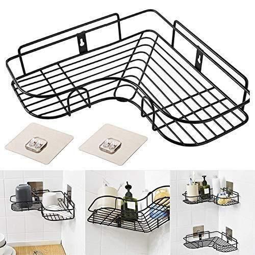 Kitchen Organizer Corner Shelf - Wall Mount Stainless Steel Storage Rack