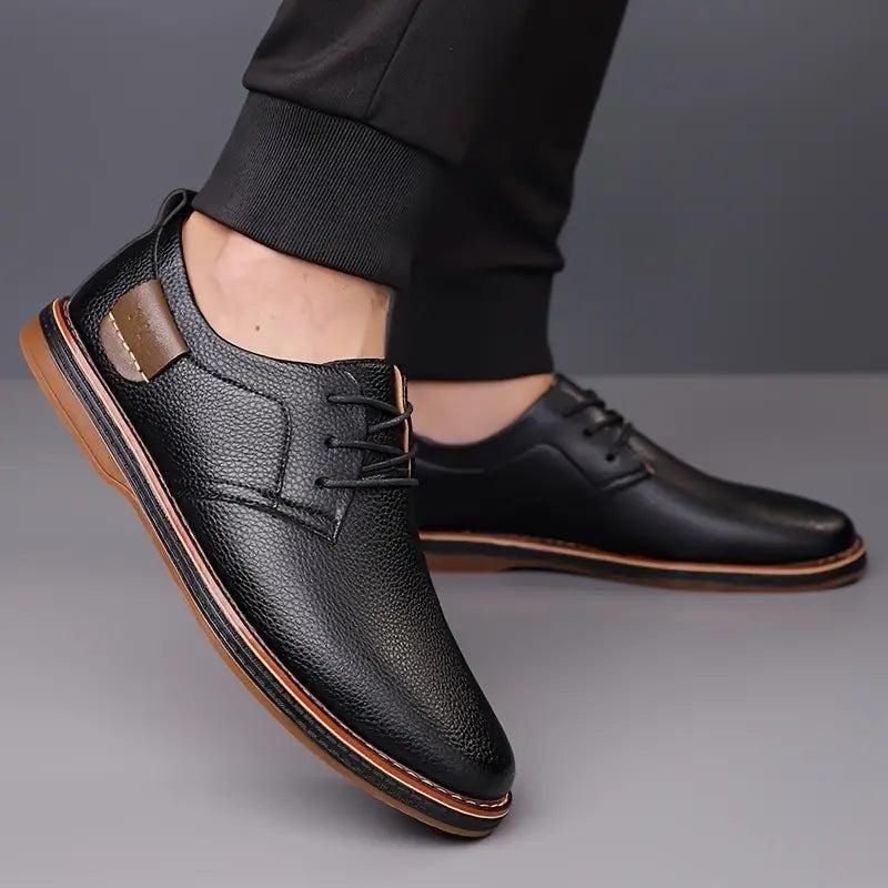 Men's Derby Party Lace-Up Casual Shoes – Stylish and Comfortable