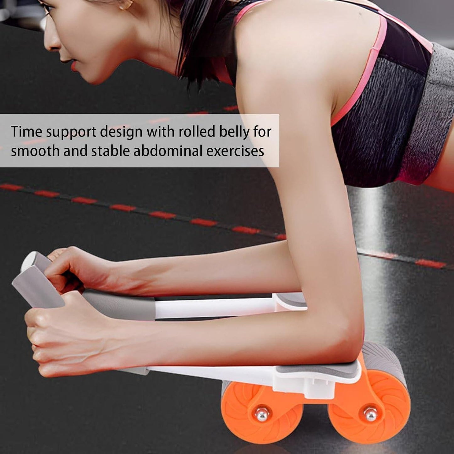 Abdominal Exercise Roller – Automatic Rebound Workout Wheel with Timer