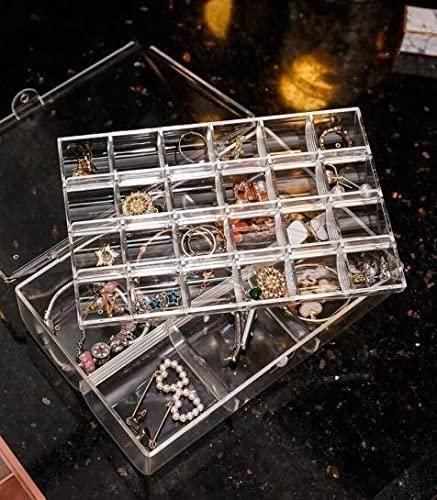 24 Grid Plastic Accessories Storage Box Jewelry Storage Organizer