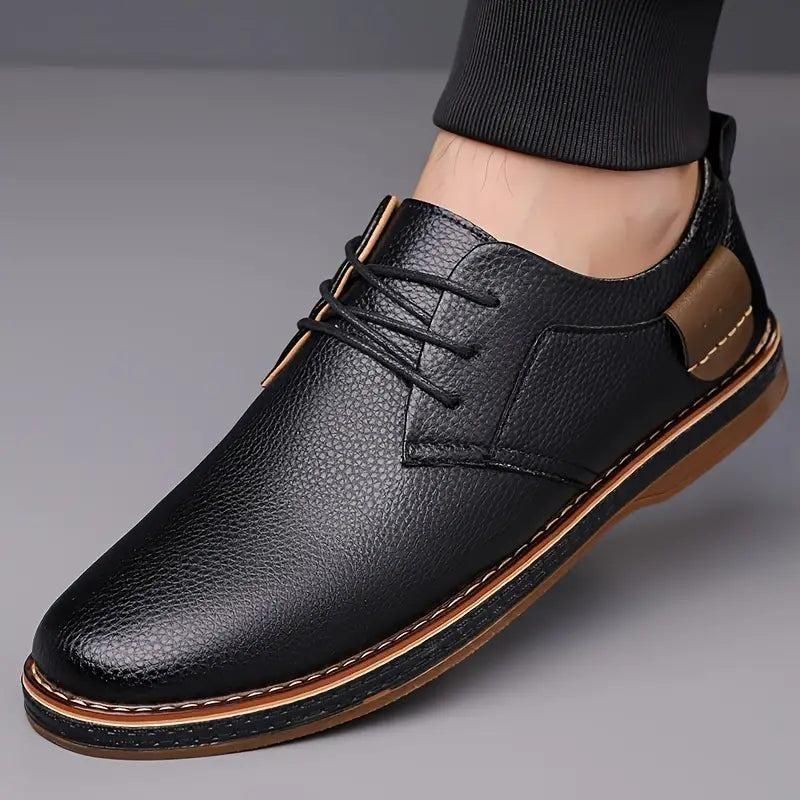 Men's Derby Party Lace-Up Casual Shoes – Stylish and Comfortable