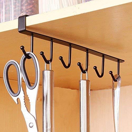 Mug Cups Wine Glasses Storage Hooks - Multi-Purpose Kitchen Utensil Hanging Hook Rack