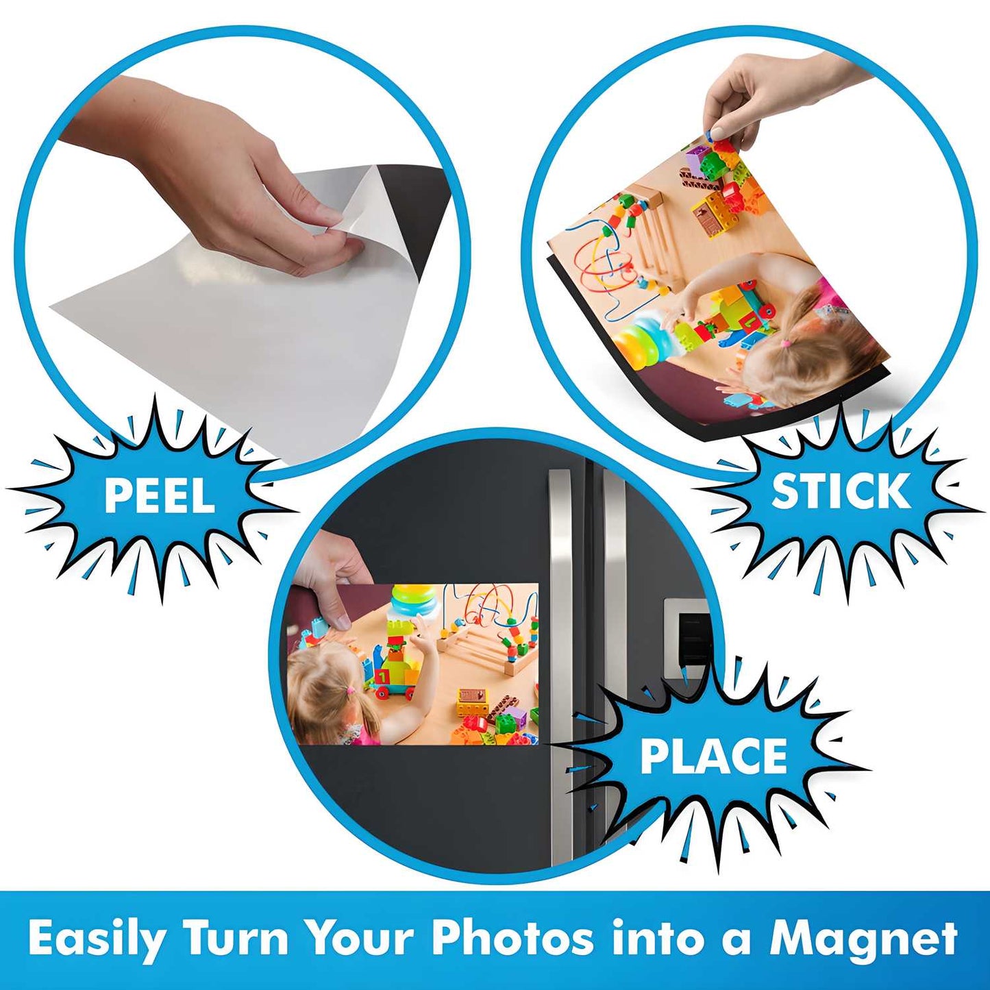 LifeKrafts Magnetic Adhesive Sheets (36*20 cm)