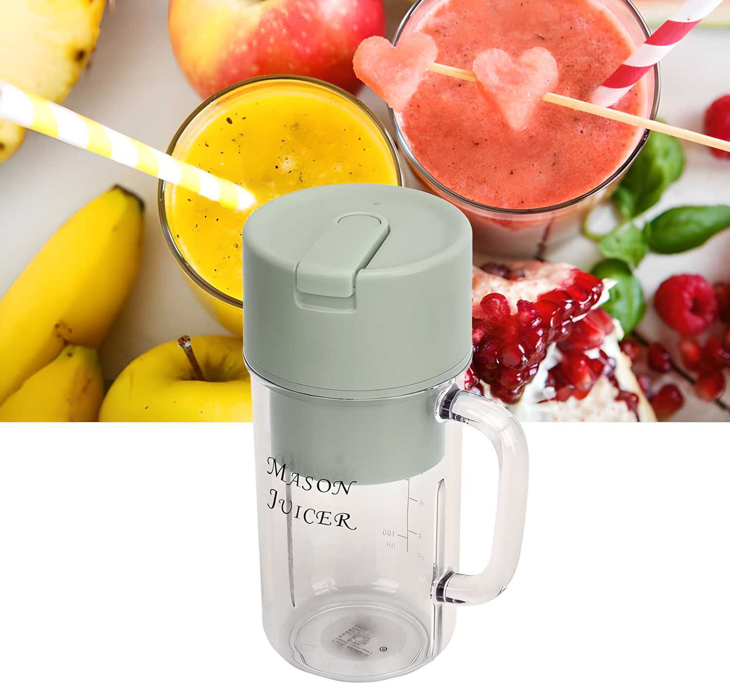 6-Blades USB Rechargeable Mini Blender (350ml)