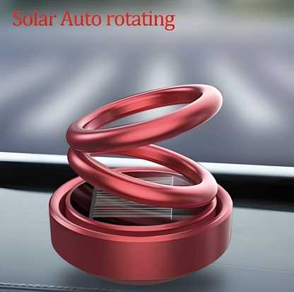 Solar-Powered Rotating Car/Room Air Freshener – Long-Lasting French Organic Fragrance