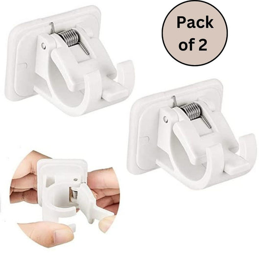 Self-Adhesive Instant Wall Mount Sticking Clip Hook (Pack of 2)