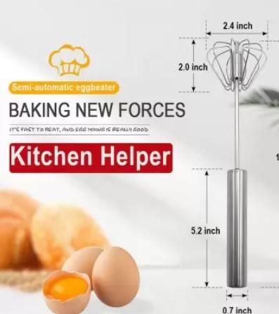 Manual Stainless Steel Kitchen Hand Whisk Mixer