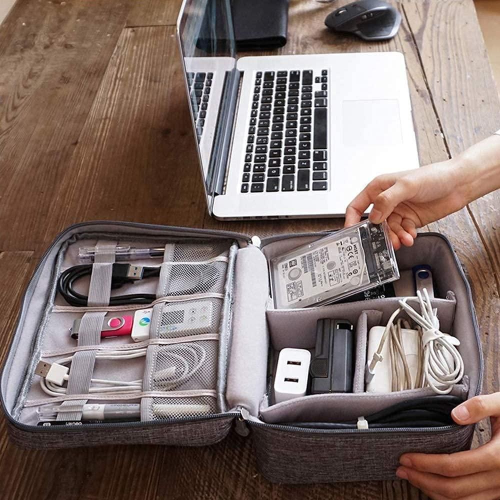 Universal Carry Travel Gadget Bag for Cables, Plugs, and Accessories