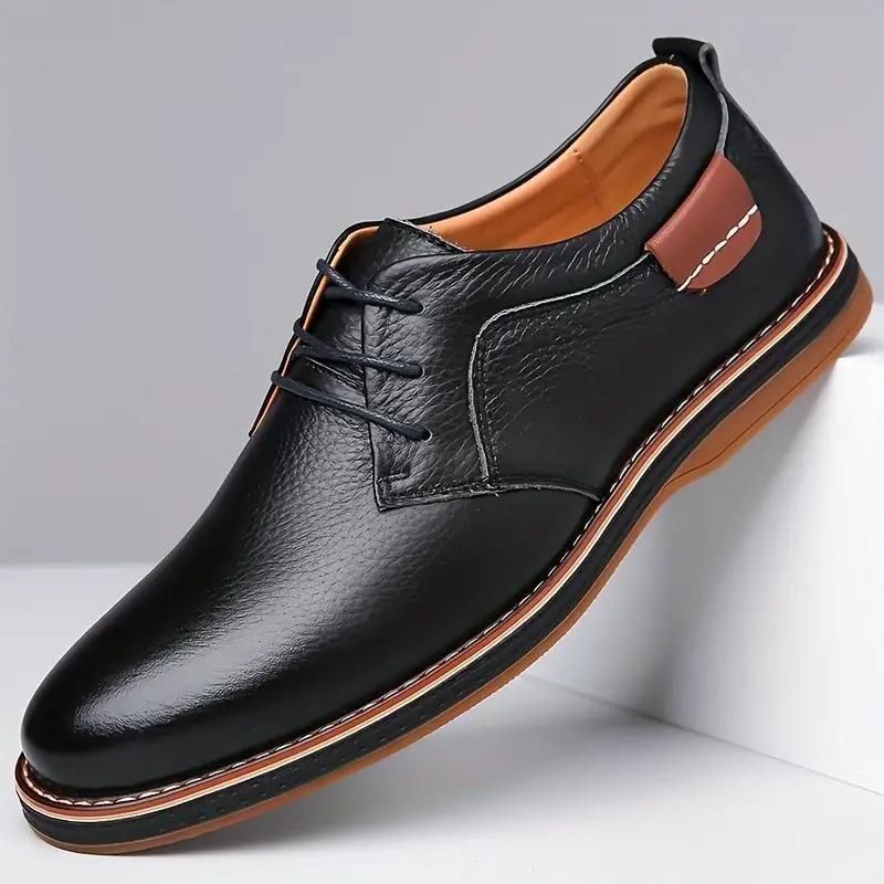 Men's Derby Party Lace-Up Casual Shoes – Stylish and Comfortable