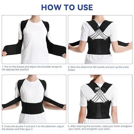 Adjustable Back Posture Corrector Belt – Relieve Pain & Improve Posture