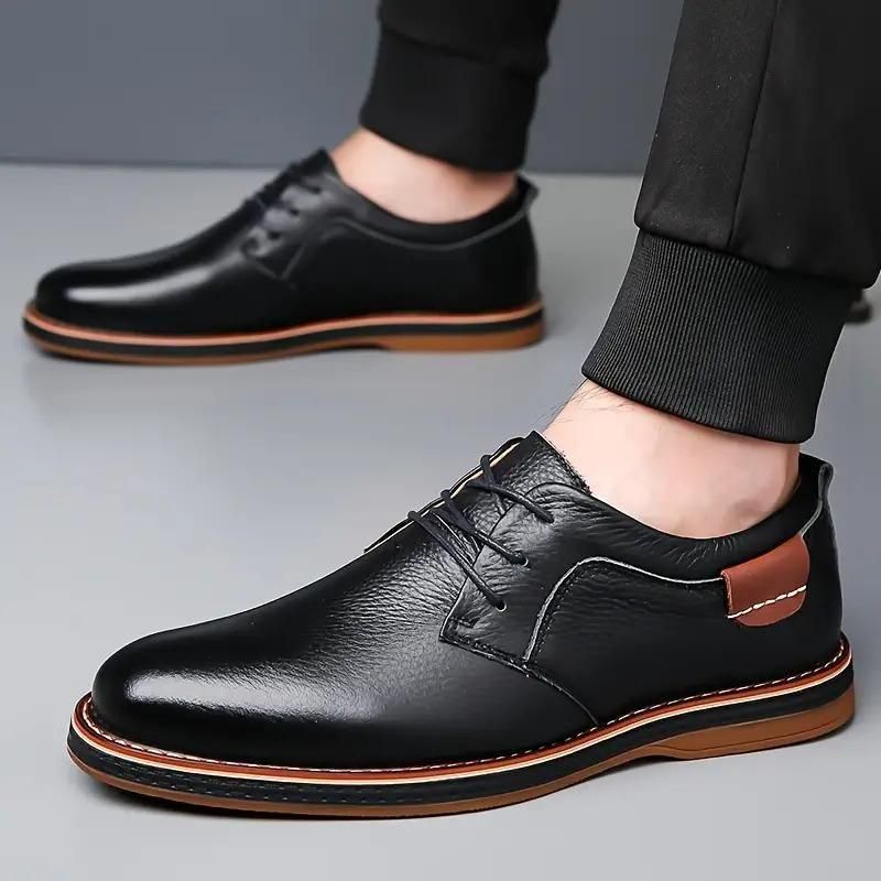 Men's Derby Party Lace-Up Casual Shoes – Stylish and Comfortable