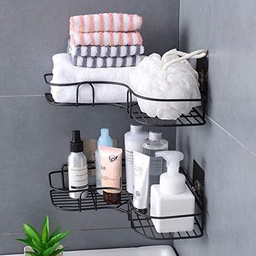 Kitchen Organizer Corner Shelf - Wall Mount Stainless Steel Storage Rack