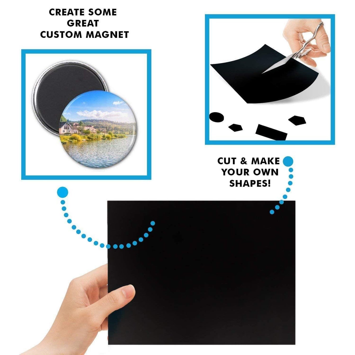 LifeKrafts Magnetic Adhesive Sheets (36*20 cm)