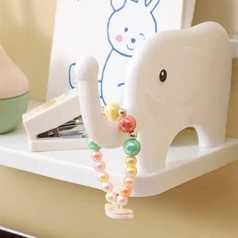 Elephant Shape Self-Adhesive Floating Wall Shelf (Pack of 2)