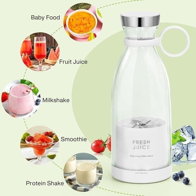 Travel Portable Mini Juice Blender – USB Rechargeable