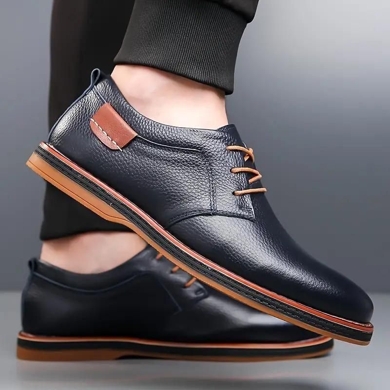 Men's Derby Party Lace-Up Casual Shoes – Stylish and Comfortable